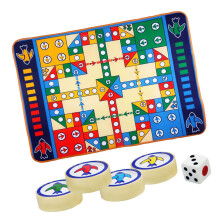 3Sets Flying Chess Mat for Kids Assorted Color Parent-Child Game Pad