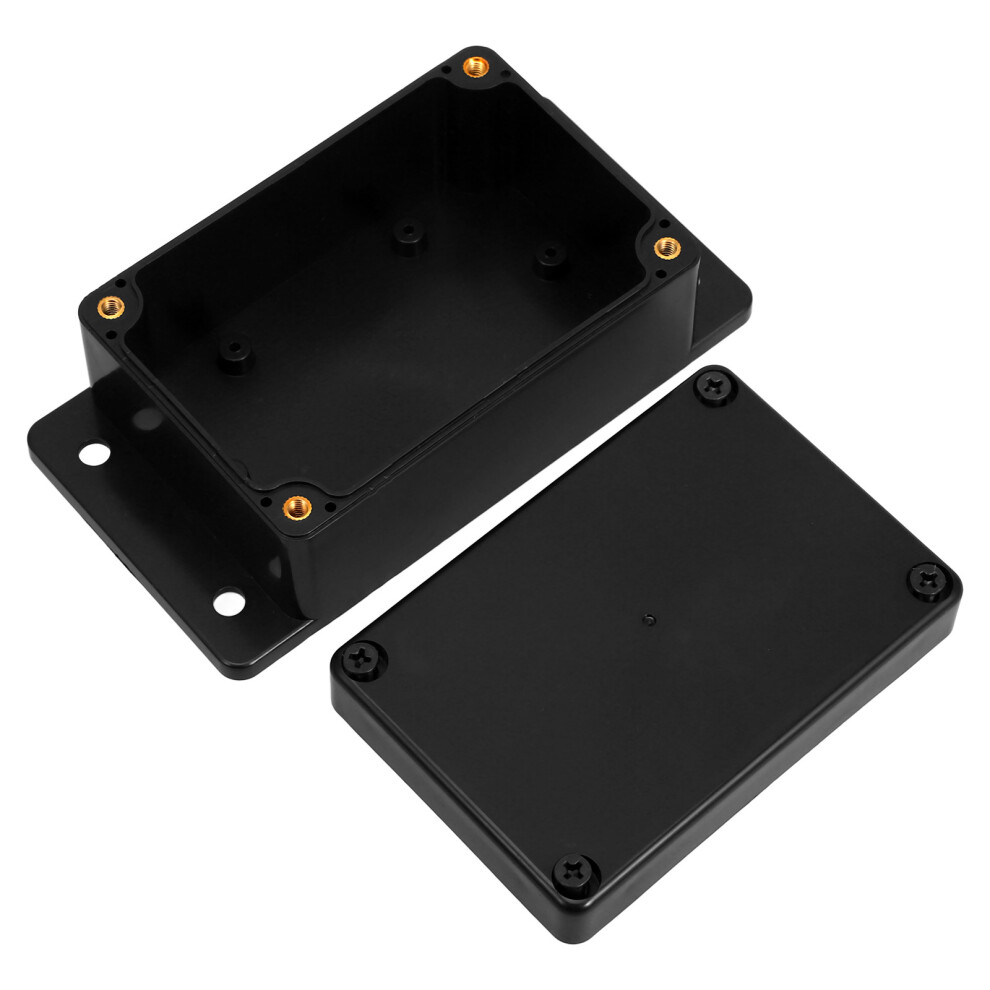 4Pcs Black Abs Outdoor Switch Box Weatherproof Electrical Junction Box 3632862279101