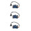 3Pcs Car Air Heater Control Boards Multi Color Plastic Metal Durable 8
