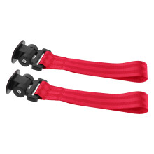 6Pcs Red High Strength Car Tow Straps Decorative Nylon Trailer Belt