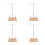 4Pcs Sewing Thread Storage Rack Wood Metal Plastic Organizer 8