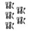 5Pcs Remote Control Signal Extender Cable Black USB Ir Booster for TV 9