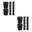24Pcs Black Boot Keeper Inserts Plastic Sturdy Boot Shapers for Women 6