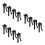 12Pcs Black Trigger Sprayer Handle Durable PP Copper Pump Replacement 6
