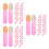 300Pcs Rosy Compact Acrylic Makeup Brushes for Eyeshadow and Lip 6