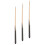 12Pcs Multi Hardwood Mini Pool Cue Sticks Child-Sized Billiard Tools 2