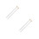 4Pcs White Felt Head Drum Mallets with Maple Wood Handle Non-Slip Grip 8
