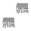 32Pcs Silver Craft Cutting Dies Stencil for Home Decoration 7
