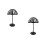 2Pcs Freestanding Plastic Hat Rack Dome Shape Wig Holder Black Finish 7