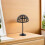 2Pcs Freestanding Plastic Hat Rack Dome Shape Wig Holder Black Finish 11