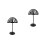 2Pcs Freestanding Plastic Hat Rack Dome Shape Wig Holder Black Finish 6