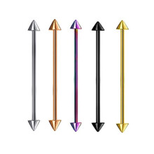 5Pcs Colorful Tapered Stainless Steel Ear Rods Pierced Ear Jewelry