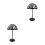 2Pcs Freestanding Plastic Hat Rack Dome Shape Wig Holder Black Finish 5