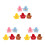 15Pcs Assorted Color Bear Clothes DIY Plush Doll Hoodies Basic Shirts 8