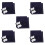 5Sets DIY Blue Embroidery Coaster Kit Sashiko Sewing Set for Beginners 6