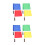 8Pcs Multi-Sport Referee Flags Assorted Colors Durable Stainless Steel 9