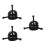3Pcs Black Steel Fan Puller Tool for Range Hood Blower Wheel Removal 4