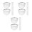 30Pcs Stainless Steel Tea Strainer Filter Fine Mesh for Teapot Silver 7