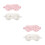 4Pcs Soft Plush Sleep Blindfold White Eye Mask Light Blocking for Rest 7