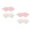 4Pcs Soft Plush Sleep Blindfold White Eye Mask Light Blocking for Rest 6