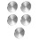 5Pcs Stainless Steel Round Pizza Pans Multifunctional Bbq Baking Dish 5