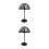 2Pcs Freestanding Plastic Hat Rack Dome Shape Wig Holder Black Finish 4