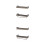 2Pcs Iron and Wood Floating Wall Mounted Storage Rack Brown Finish 4