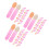 300Pcs Rosy Compact Acrylic Makeup Brushes for Eyeshadow and Lip 7