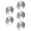 5Pcs Stainless Steel Round Pizza Pans Multifunctional Bbq Baking Dish 7