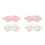 4Pcs Soft Plush Sleep Blindfold White Eye Mask Light Blocking for Rest 4