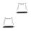 2Pcs Black Aluminum Triangular Camping Rack Portable Picnic Stand 6