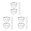 30Pcs Stainless Steel Tea Strainer Filter Fine Mesh for Teapot Silver 6