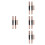 8Pcs Double End Silicone Makeup Brush Black Lip Concealer with Cap 9
