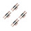 8Pcs Double End Silicone Makeup Brush Black Lip Concealer with Cap 8