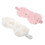 4Pcs Soft Plush Sleep Blindfold White Eye Mask Light Blocking for Rest 1