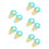 5Sets DIY Pompom Maker Set Plastic Fluff Ball Tool for Kids and Adults 7