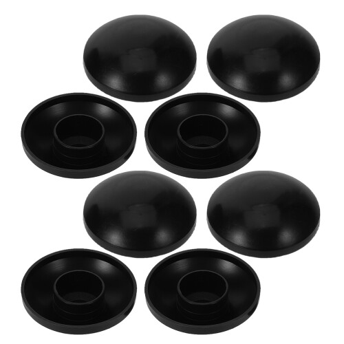 32Pcs PP Black Trampoline Caps Easy Install Pole Replacement Parts 1