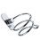2Pcs Anti-Rust Hair Dryer Holder Rack Wall-Mounted Silver Storage 1