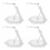 4Pcs Plastic Action Figure Bases for Flexible Display and Stability 8