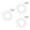 3Pcs Baby Silicone Clip Holders White Practical Ring 7