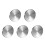 5Pcs Stainless Steel Round Pizza Pans Multifunctional Bbq Baking Dish 6
