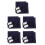5Sets DIY Blue Embroidery Coaster Kit Sashiko Sewing Set for Beginners 9