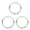 3Pcs Round Stainless Steel Table Ring Hot Pot Cooker Heat Diffuser Set 10