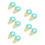 5Sets DIY Pompom Maker Set Plastic Fluff Ball Tool for Kids and Adults 5