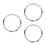 3Pcs Round Stainless Steel Table Ring Hot Pot Cooker Heat Diffuser Set 4