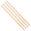 4Pairs Wood Drumsticks with Smooth Surface Beige Ideal for Practice 3