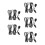 5Pcs Remote Control Signal Extender Cable Black USB Ir Booster for TV 6