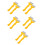 10Pcs Durable Honey Harvesting Tool Bee Hive Uncapping Fork Yellow 8