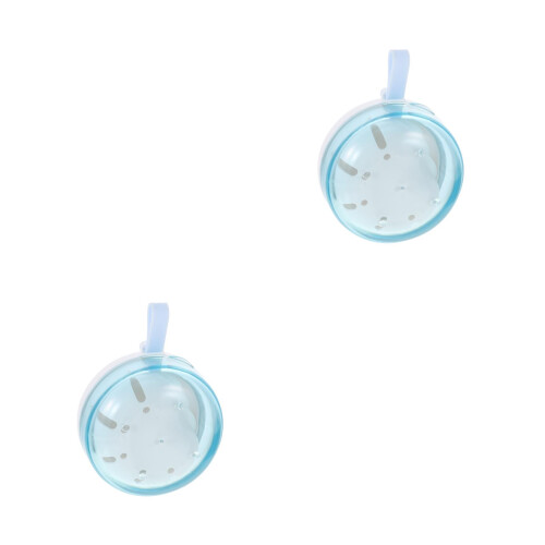 2Pcs Small Portable White Denture Case Plastic Retainer Storage Box 1