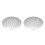 2Pcs Stainless Steel Round Shower Head Silver 360 Adjustable Rainfall 10